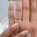 Round Diamond Hidden Eternity Wedding Band