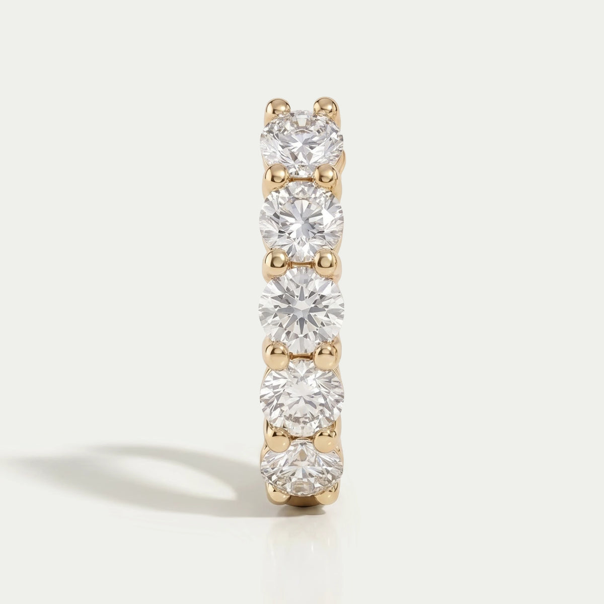 Huggie Hoop Diamond Earrings For Men