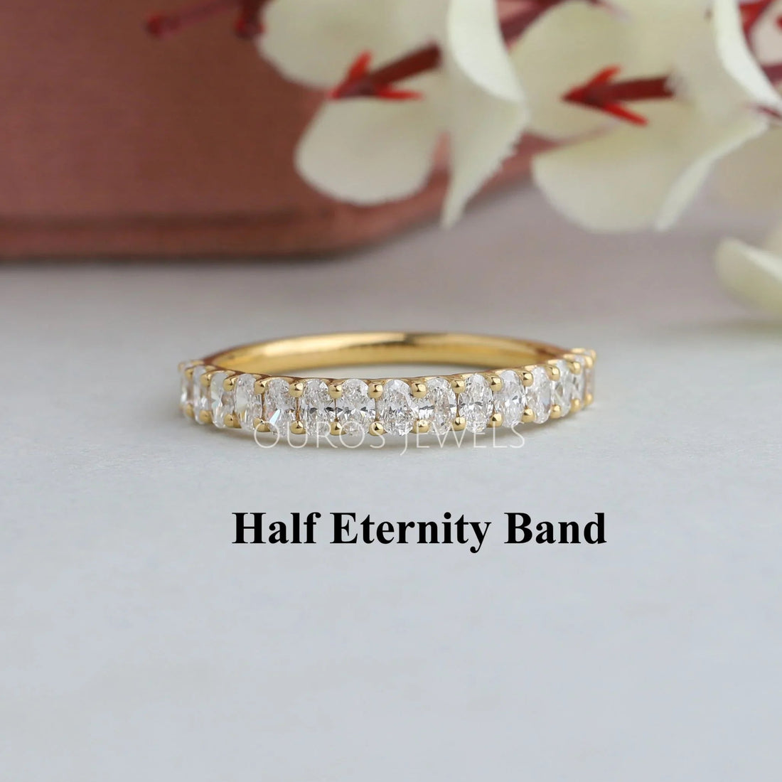 Oval Cut Lab Diamond Anniversary Band Ring