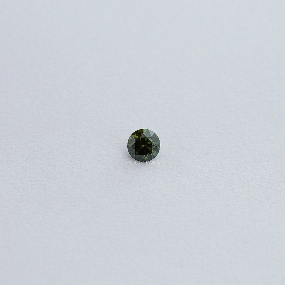 Green Lab Grown Round Loose Diamond Loose