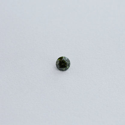 Green Lab Grown Round Loose Diamond Loose