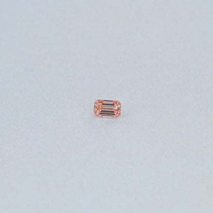 Pink Emerald Cut Lab Loose Diamond Loose