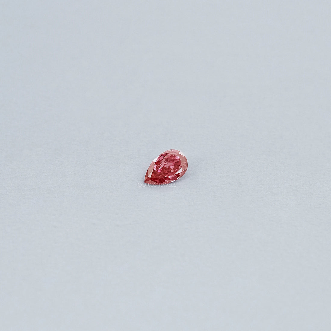 Pink Pear Cut Lab Loose Diamond Loose