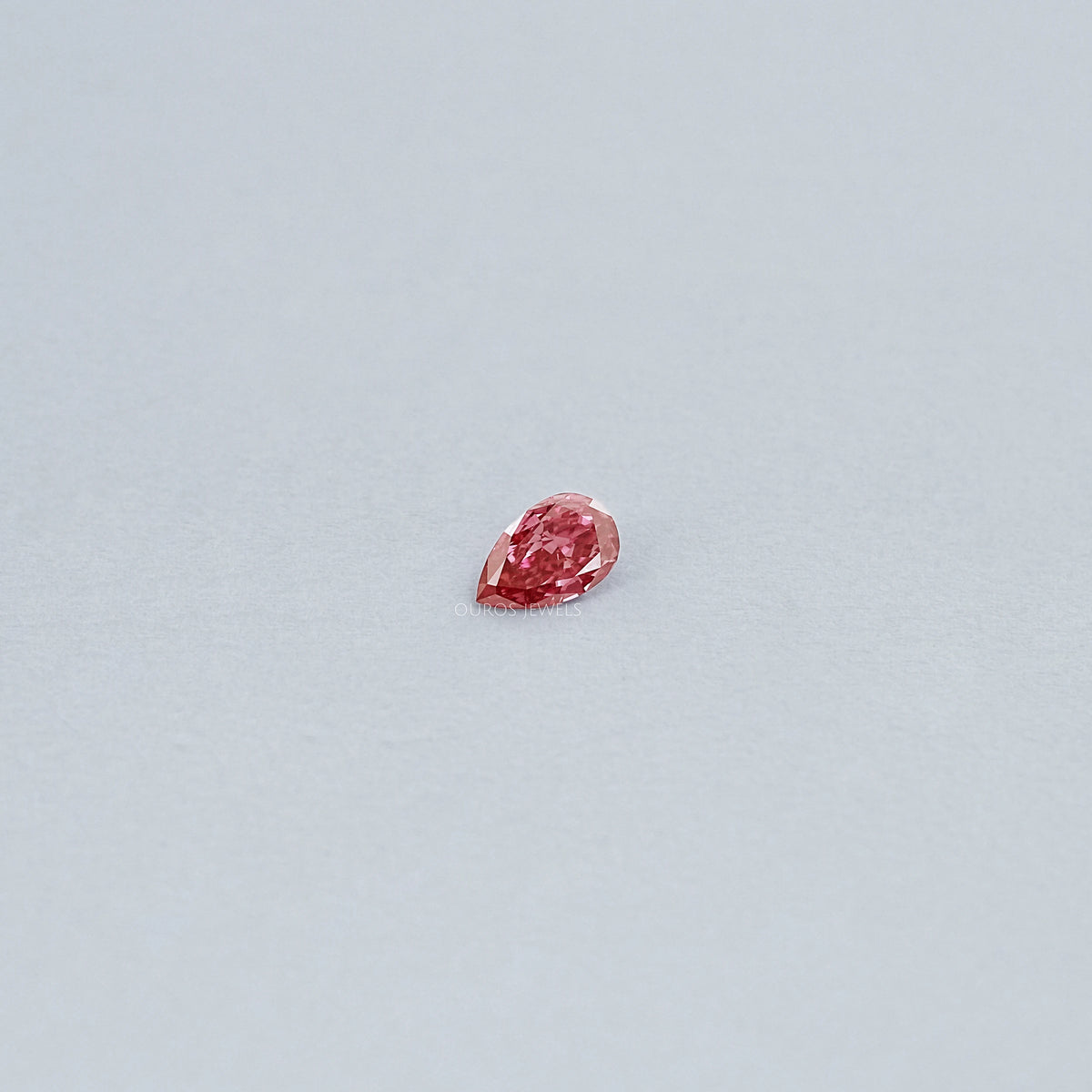 Pink Pear Cut Lab Loose Diamond Loose