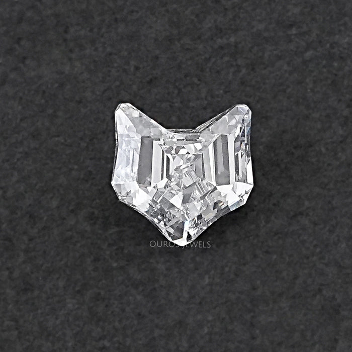 Antique Shape Cat Face Cut Lab Grown Diamond Loose