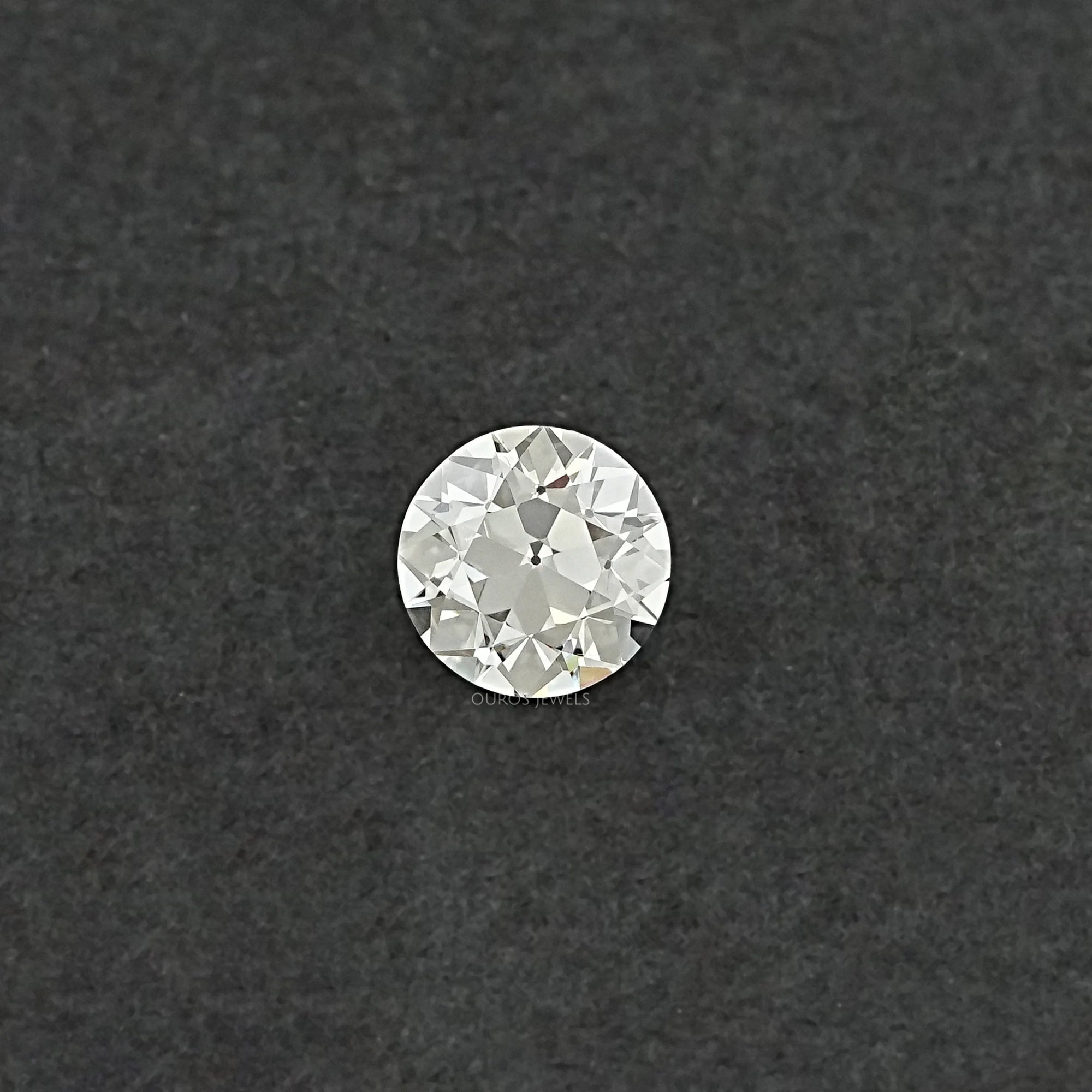 Flower Pattern Old European Round Cut Diamond Loose