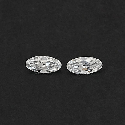 Old Mine Moval Cut Lab Diamond Matching Pair Loose