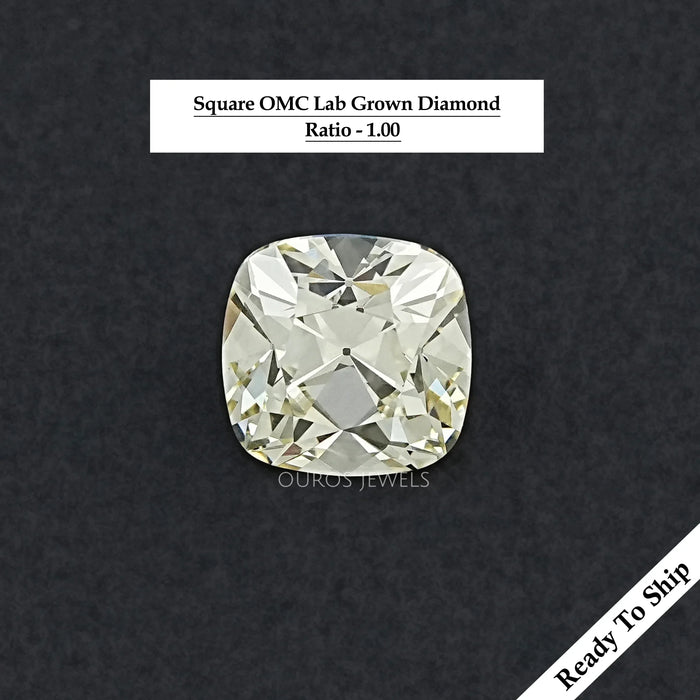 Square Old Mine Cushion Lab Grown Loose Diamond Loose