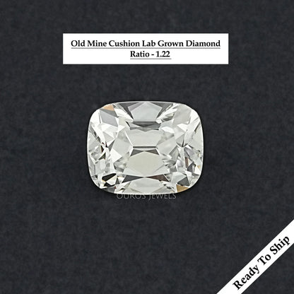 3.40 CT Lab Grown Old Mine Cushion Cut Diamond Loose