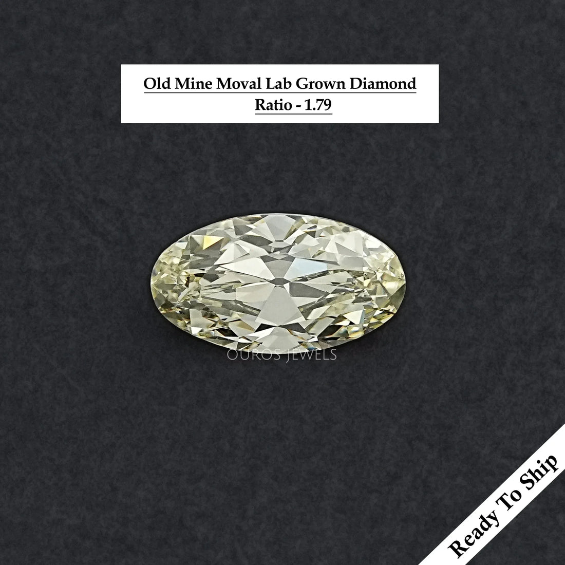 3.40 CT Old Mine Moval Cut Loose Diamond Loose