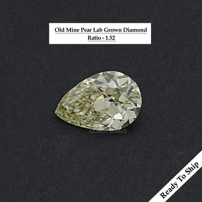 3.47 CT Loose Old Mine Pear Cut Loose Loose