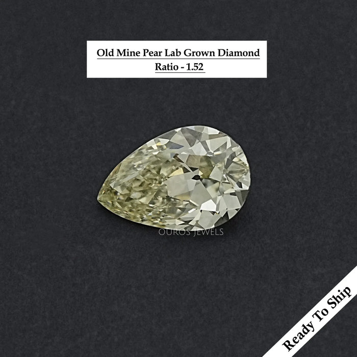 3.47 CT Loose Old Mine Pear Cut Loose Loose