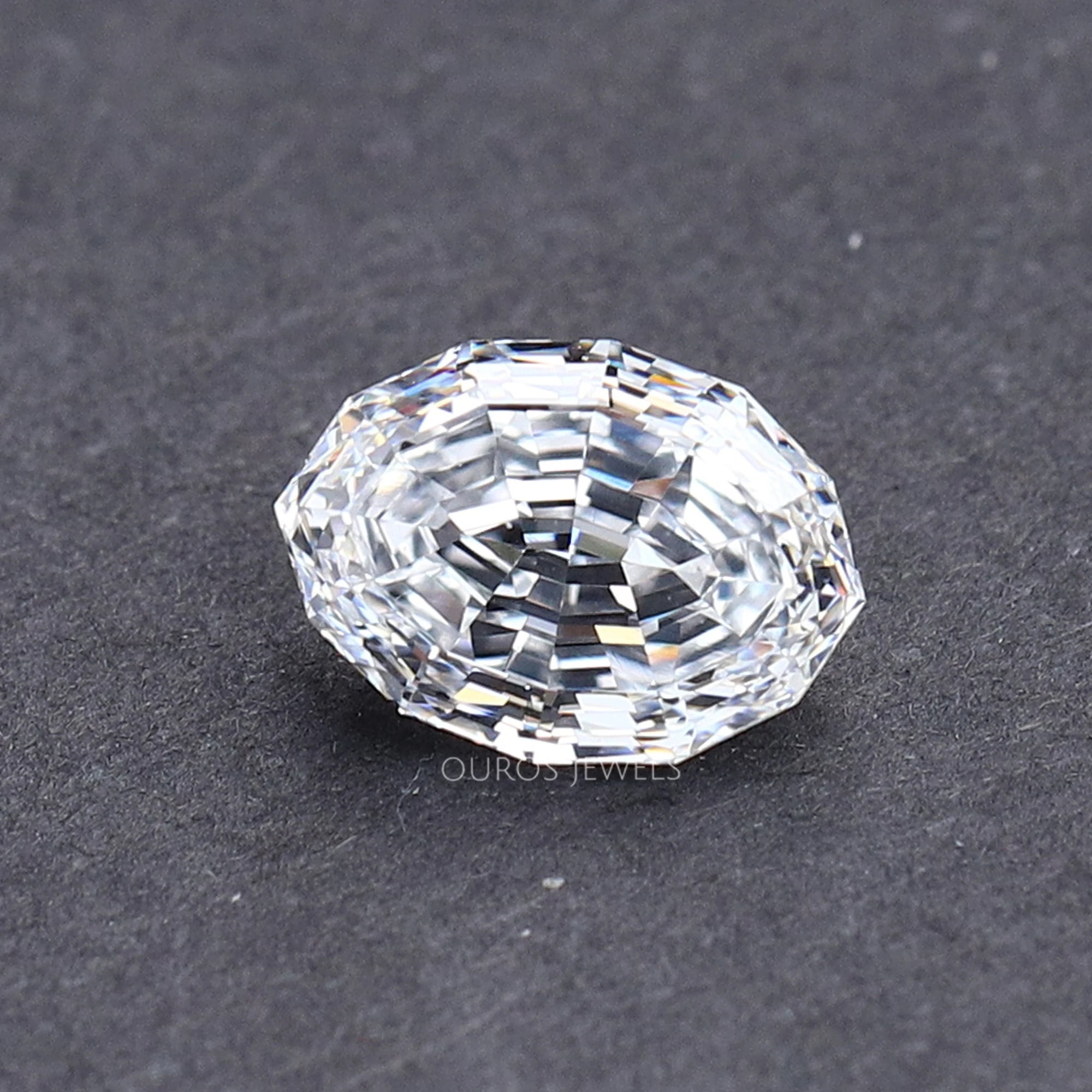 1.00 Carat Step Cut Oval Lab Grown Diamond