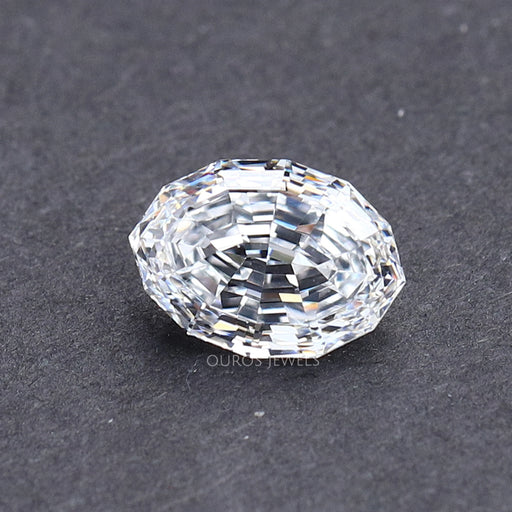 1.00 Carat Step Cut Oval Lab Grown Diamond