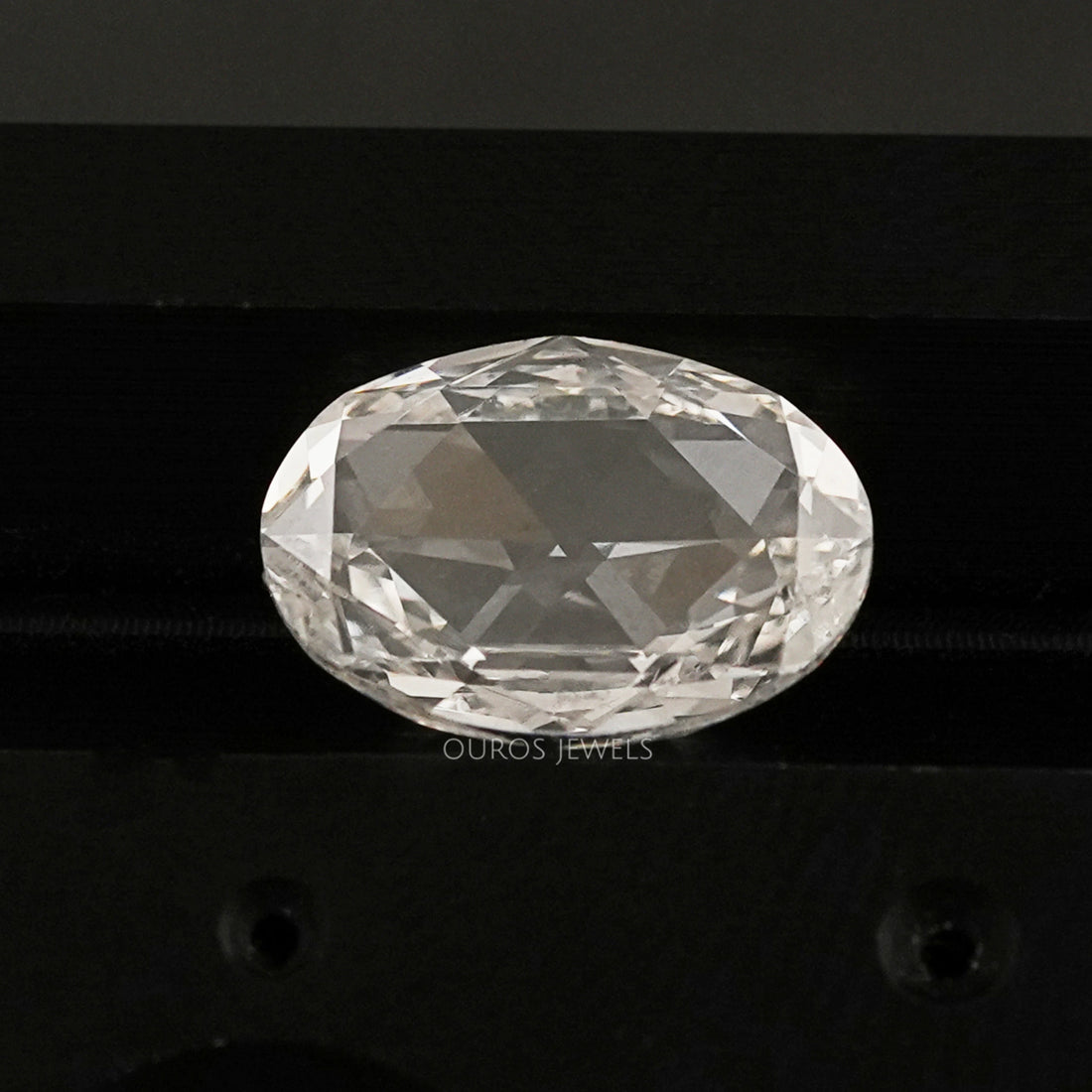 Antique Rose Cut Oval Lab Grown Diamond