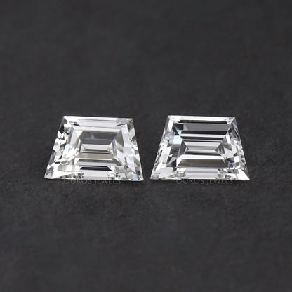 Step Cut Trapezoid Lab Grown Diamond Matching Pair Loose