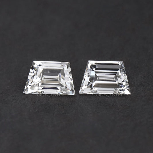 Step Cut Trapezoid Lab Grown Diamond Matching Pair Loose