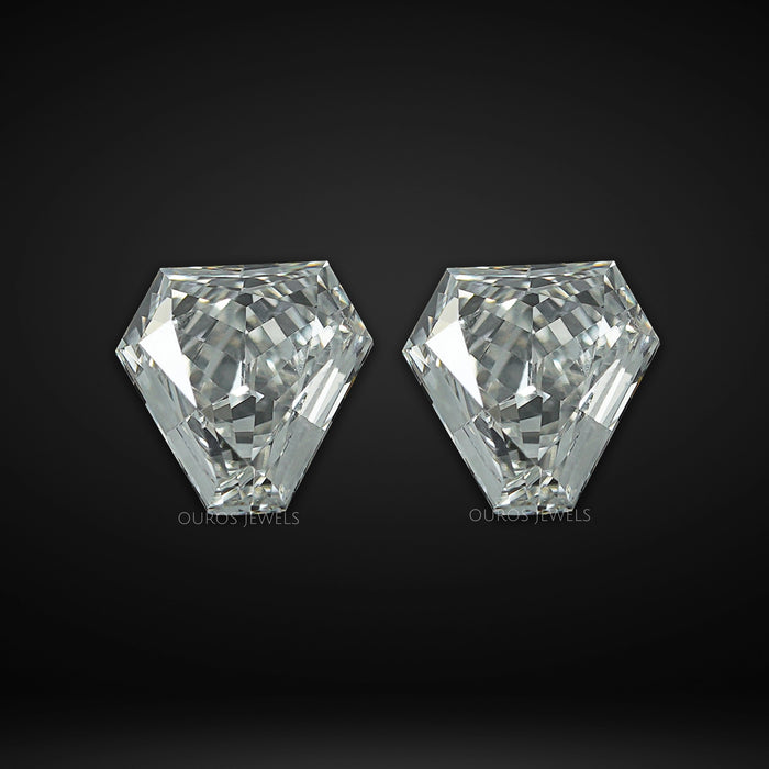 Calf's Head Shape Lab Diamond Pair Loose