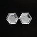 Rose Cut Hexagon Shape Lab Grown Diamond Pair Loose