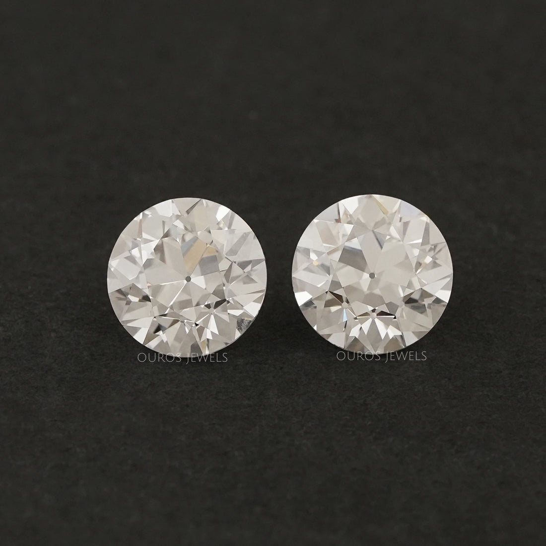 Old European Round Lab Diamond Pair Loose