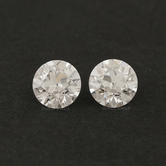 Old European Round Lab Diamond Pair Loose
