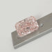 Pink Radiant Cut Diamond on Silver Pallete 