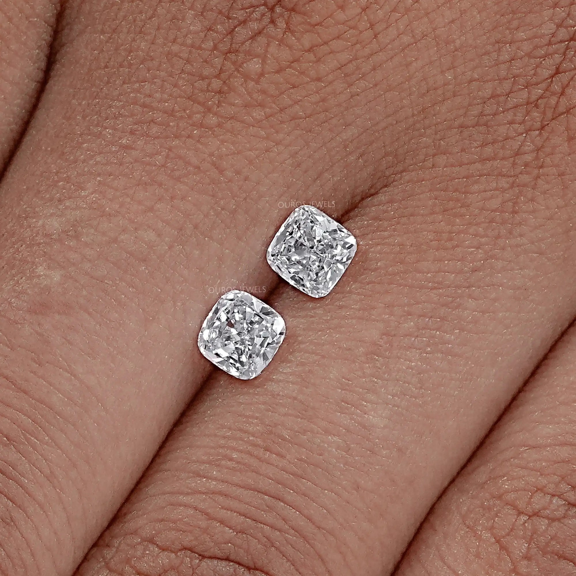 Cushion Cut Lab Diamond Matching Pair Loose