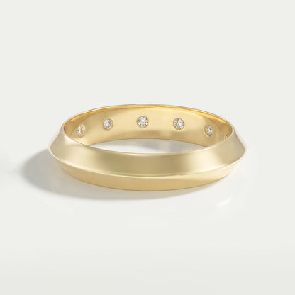 Round Cut Lab Grown Hidden Diamond Men's Ring