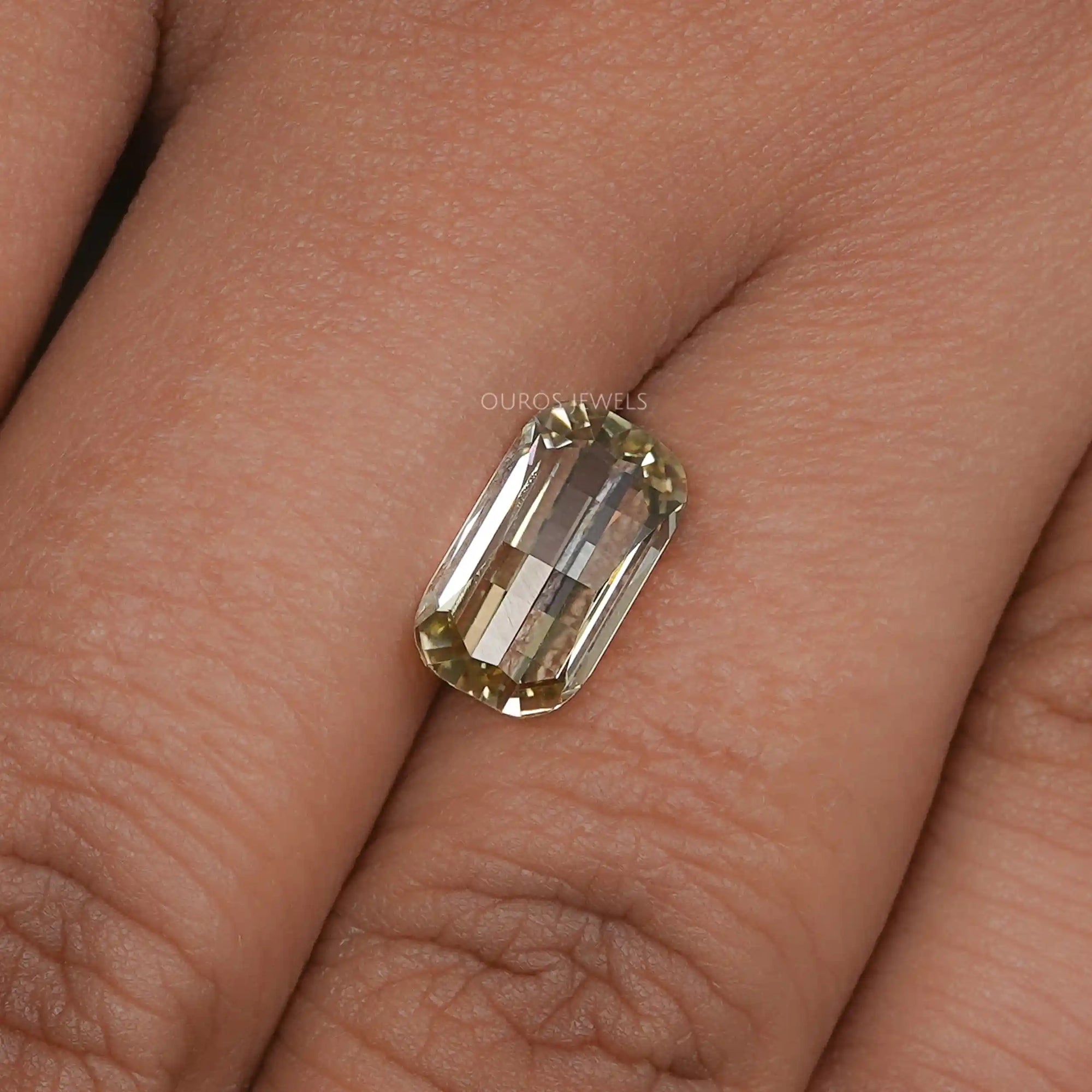 Yellow Modified Cut Lab Grown Diamond Loose