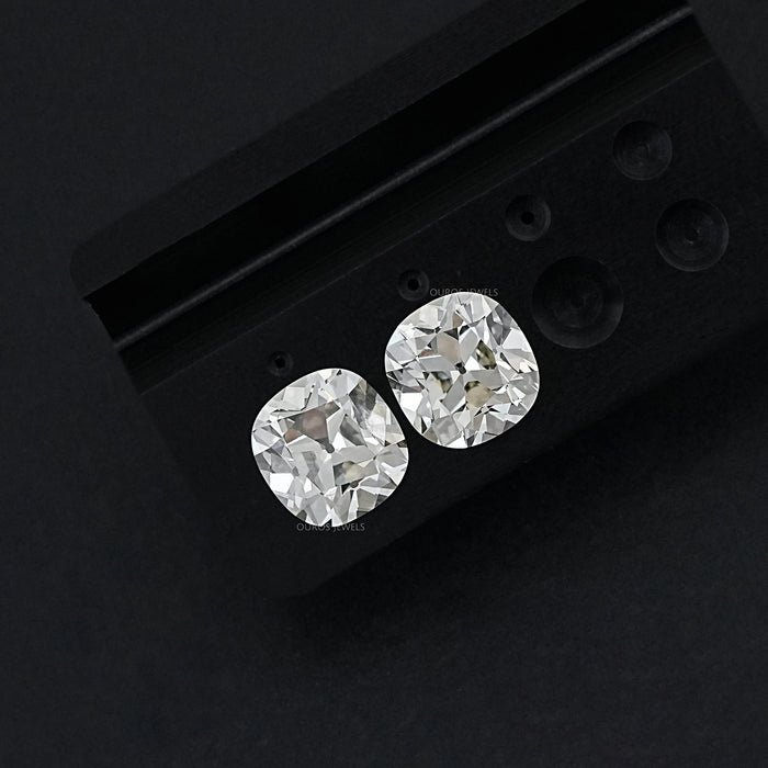 Old Mine Cushion Lab Diamond Matching Pair - K/VS Loose
