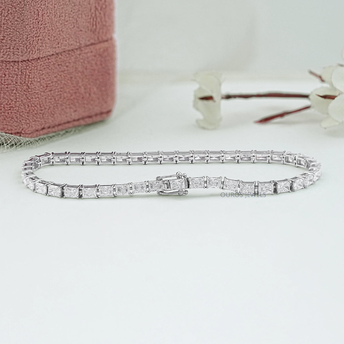 East West Radiant Lab Diamond Tennis Bracelet Bracelet