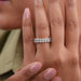 0.25 CT Oval Cut Lab Grown Diamond Eternity Band Rings