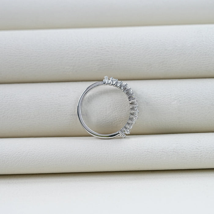 Baguette Cut Diamond Wedding Ring Rings