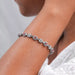 Flower And Pink Asscher Diamond Tennis Bracelet Bracelet