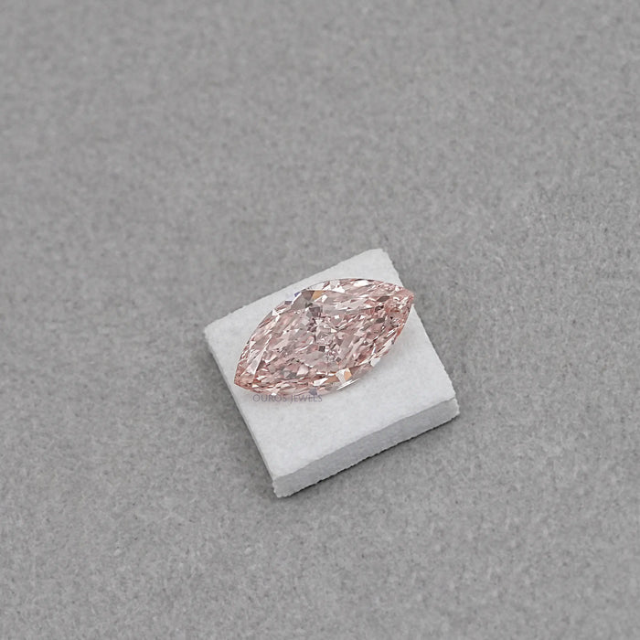 4.00 CT Fancy Pink Marquise Cut Lab Diamond