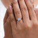 East West Radiant Cut Solitaire Ring Ring