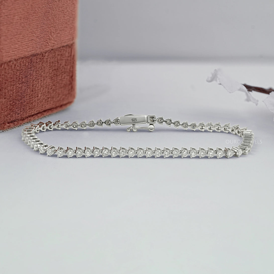 Brilliant Round Lab Diamond Tennis Bracelet Bracelet