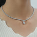 Pear Lab Diamond Tennis Necklace Necklaces