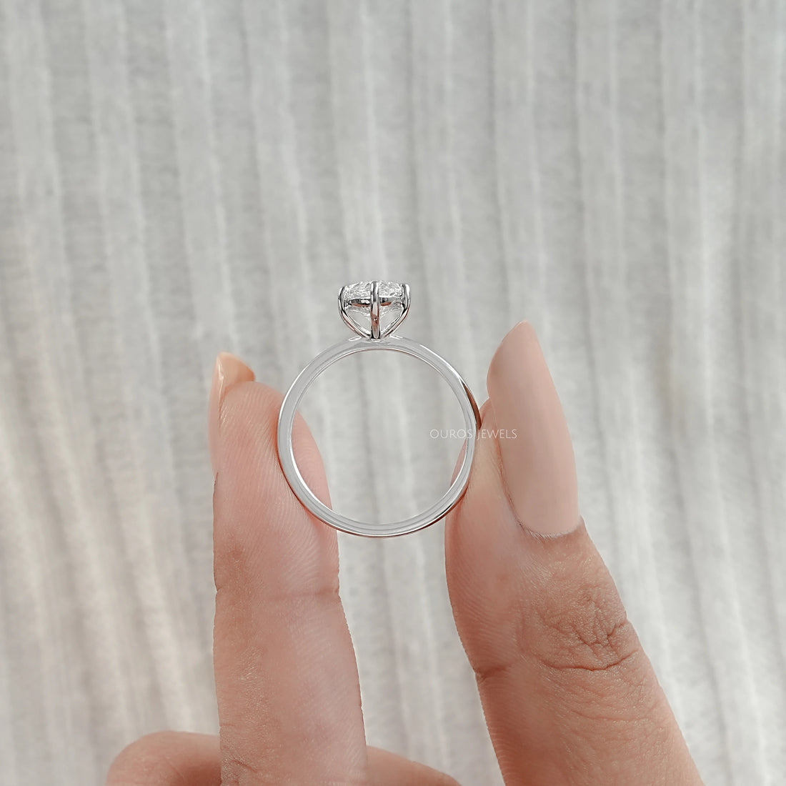 Marquise Cut Diamond Solitaire Engagement Ring Rings