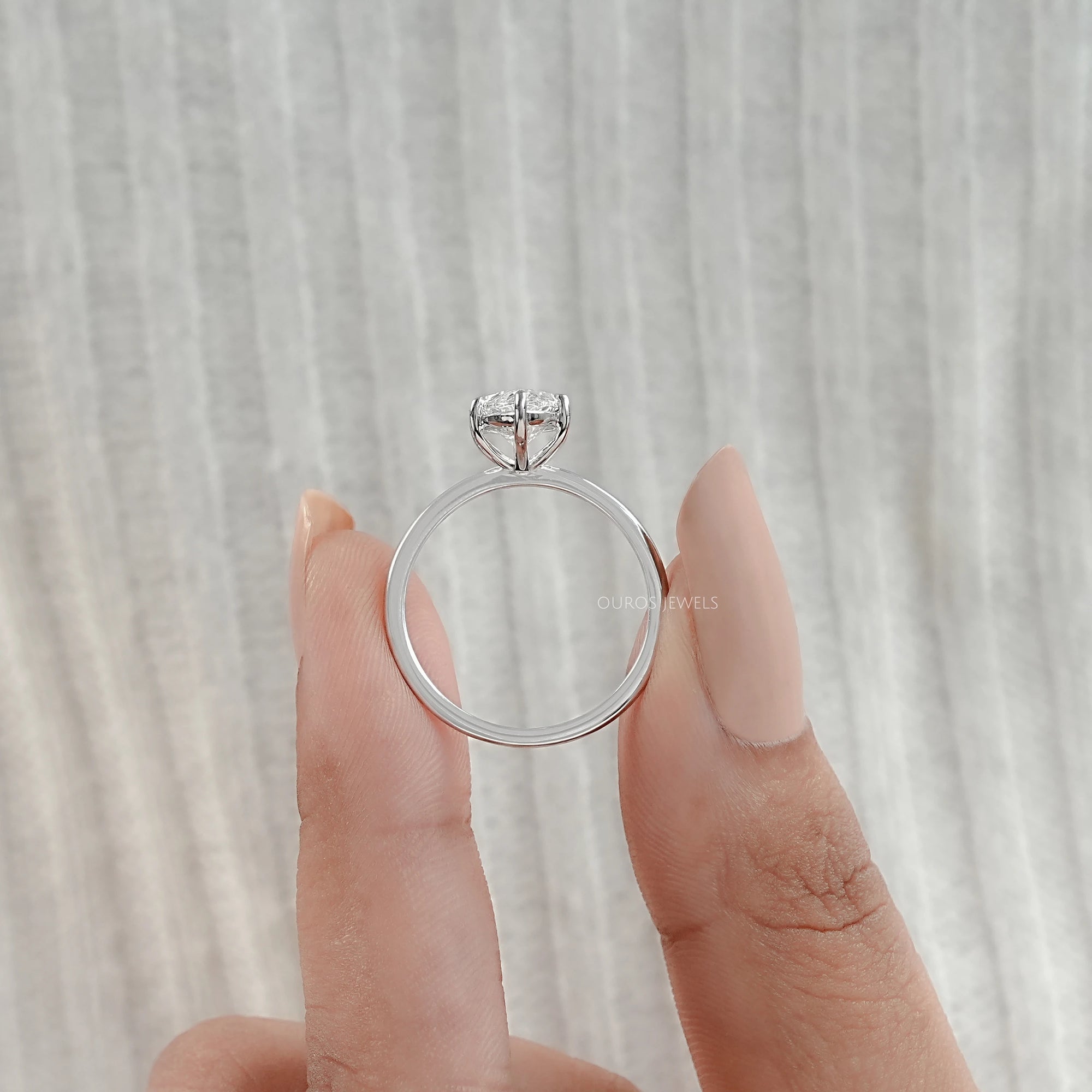 Marquise Cut Diamond Solitaire Engagement Ring Rings