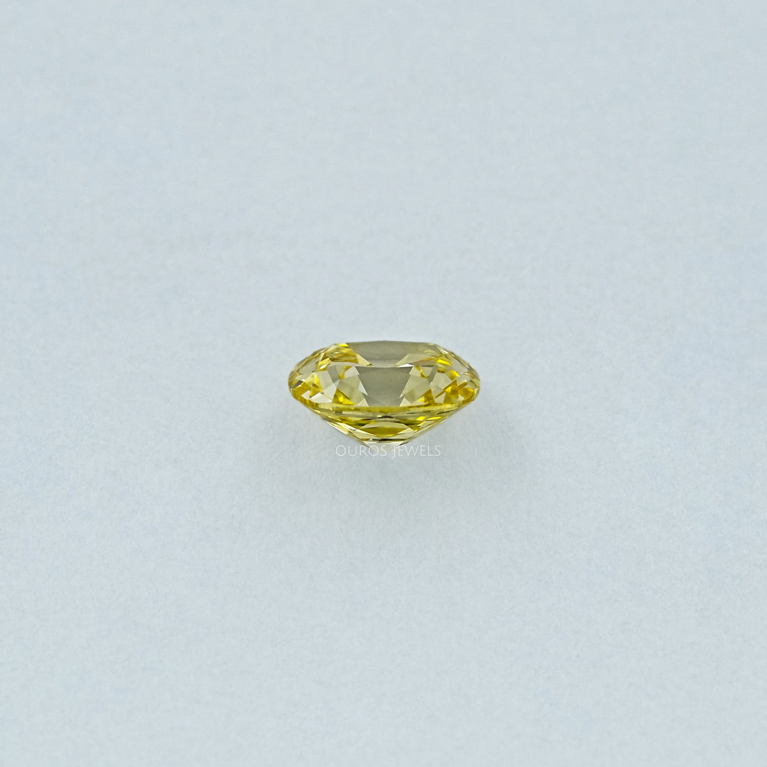 Yellow Old Mine Cushion Cut Lab Grown Diamond