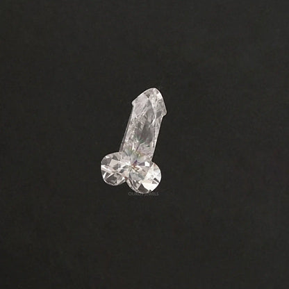 Penis Shape Lab Grown Diamond Loose