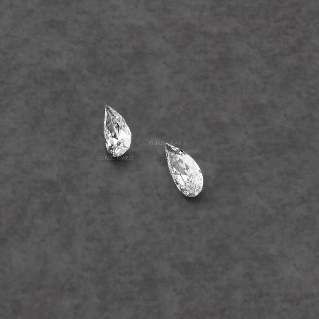 Long Pear Cut Lab Grown Pair Diamond Loose