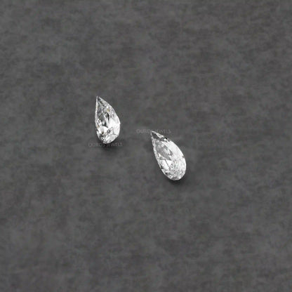 Long Pear Cut Lab Grown Pair Diamond Loose