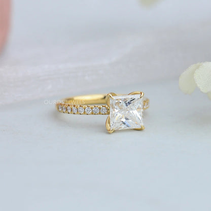 Princess Cut Solitaire Diamond Engagement Ring