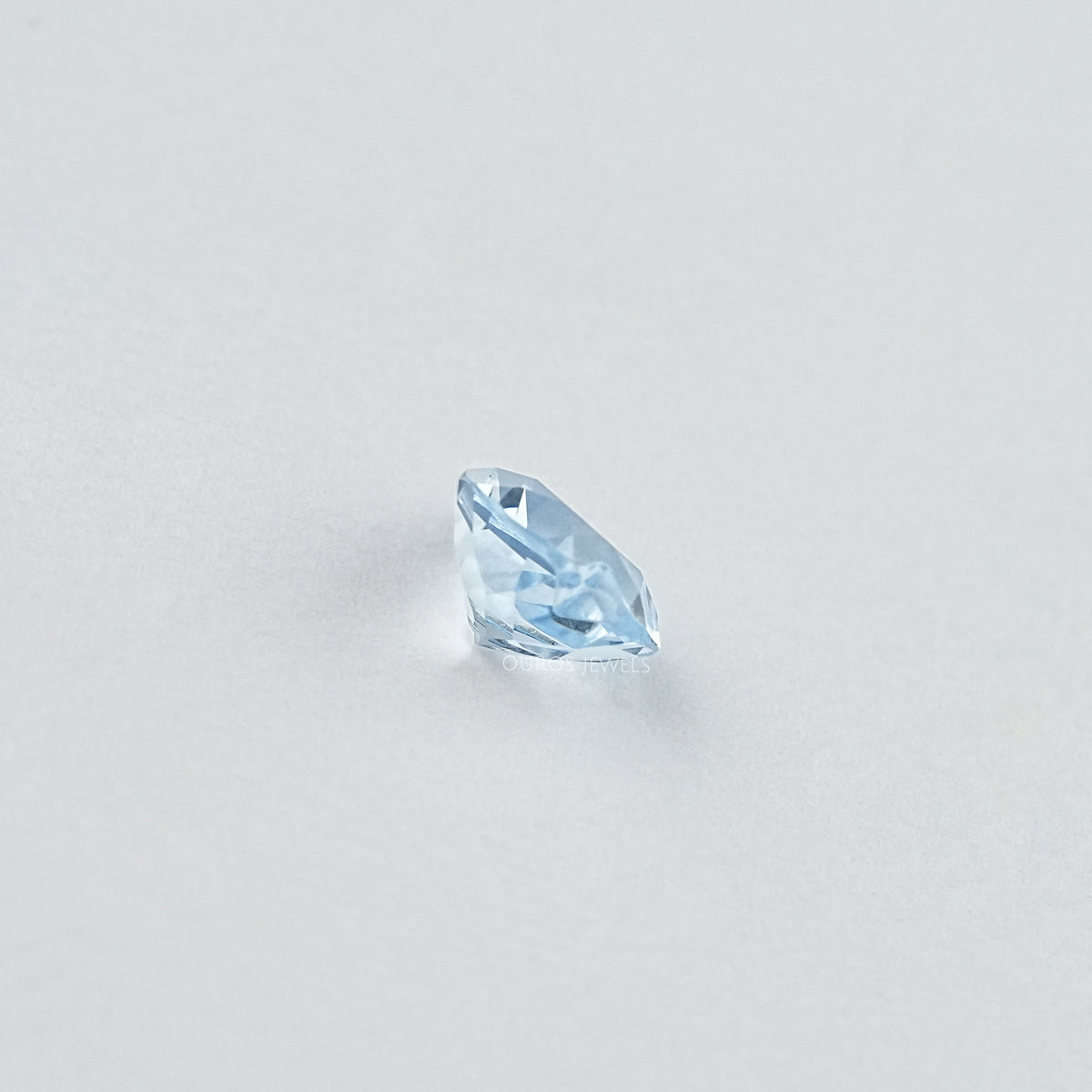 Light Blue Heart Lab Grown Gemstone Loose