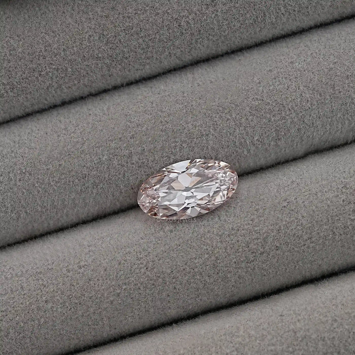 Light Champagne Old Mine Moval Cut Loose Diamond Loose