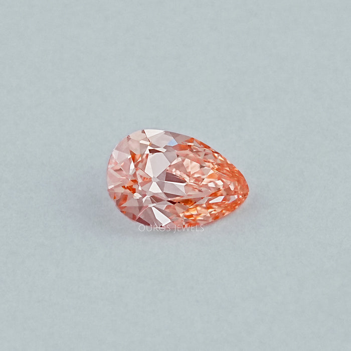 Light Pink Old Mine Pear Lab Grown Diamond Loose