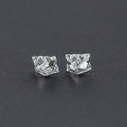 Antique Shape Lily Cut Lab Grown Diamond Pair Loose
