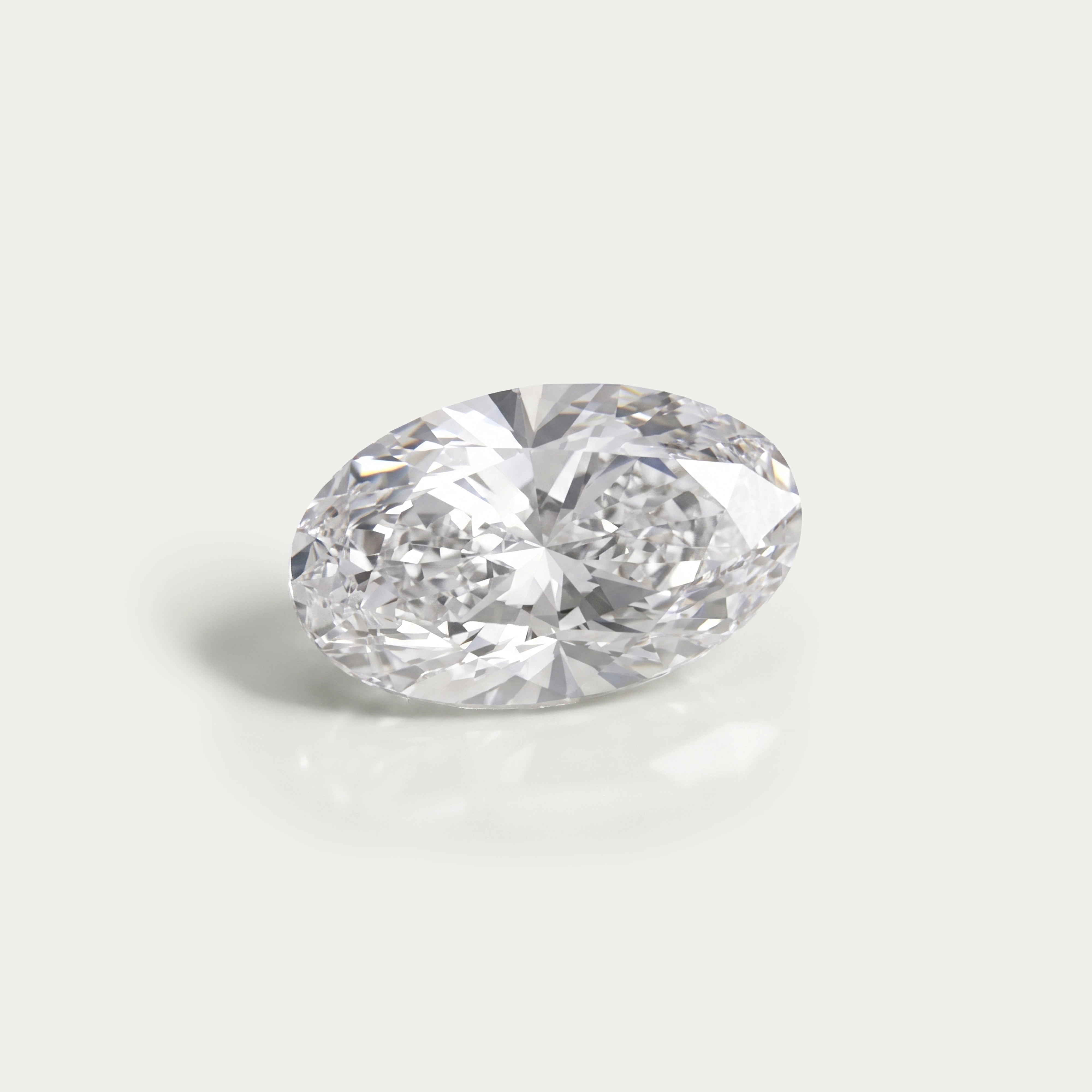 Ouros Jewels 1.00 Carat Long Oval Lab Grown Diamond